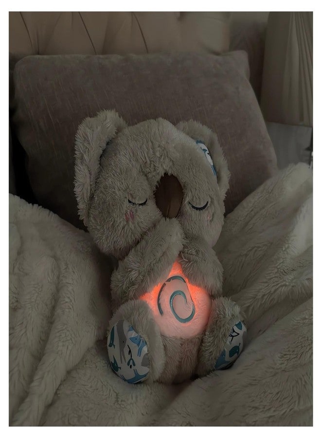QFCST Relief Koala Breathing Stuffed Toy, Anxiety Relief Plush Breathing Animal, Sleeping Koala Plush Breathing with Musical Lights & Rhythmic Breathing Motion - Image 5